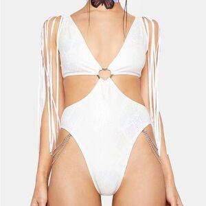 Rave After Rave fringe bodysuit